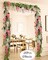4Pcs 6.6Ft/Piece Summer Artificial Flowers Silk Wisteria Garland Artificial Wisteria Vine Rattan Silk Hanging Flower